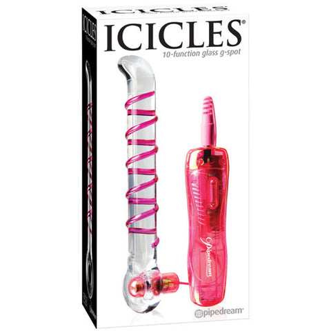 Icicles No. 4- Glass Vibr. G Spot Dong
