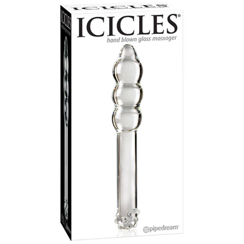 Icicles No. 10- Glass Wand Mass. (Clear)