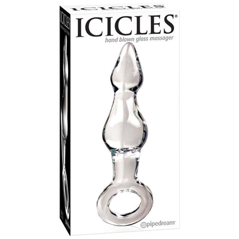 Icicles No. 13- Glass Anal Plug (Clear)
