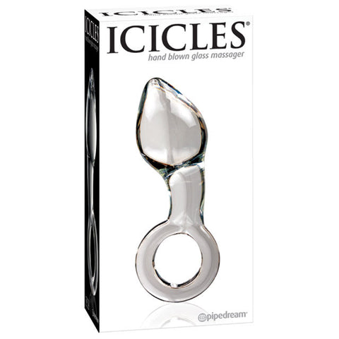 Icicles No. 14- Glass Anal Plug (Clear)