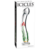 Icicles No. 21- Curved Glass Dong W/Flwr