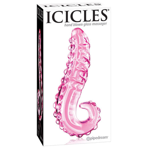 Icicles No. 24- Curved Glass Mass. (Pnk)