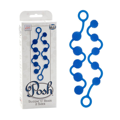 Posh Silicone O Beads - Blue