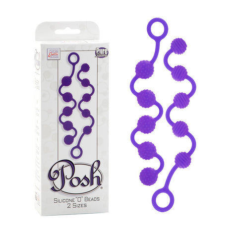 Posh Silicone O Beads - Purple