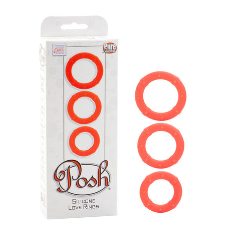 Posh Silicone Love Rings - Orange