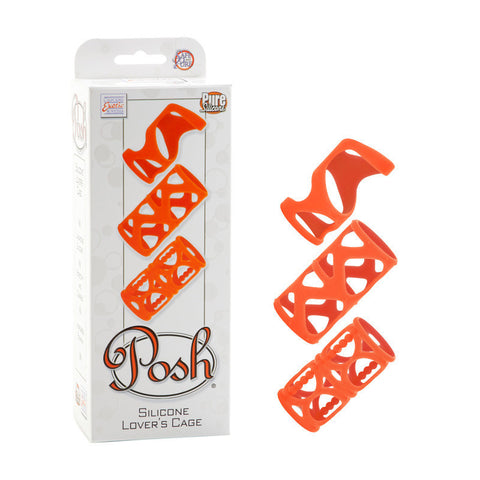 Posh Silicone Lovers Cage - Orange