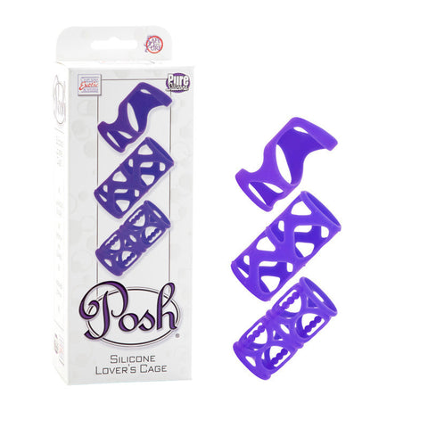 Posh Silicone Lovers Cage - Purple