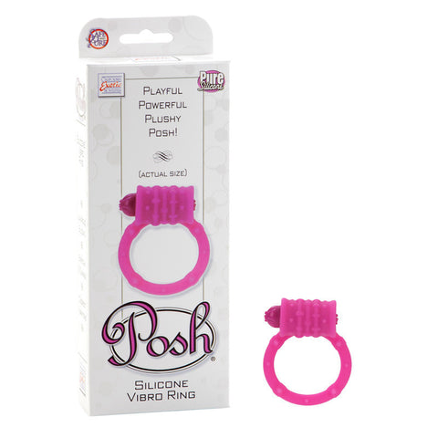 Posh Silicone Vibro-Ring - Pink