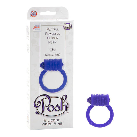 Posh Silicone Vibro-Ring - Purple