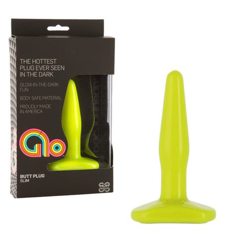 GLO - Anal Plug Slim Yellow
