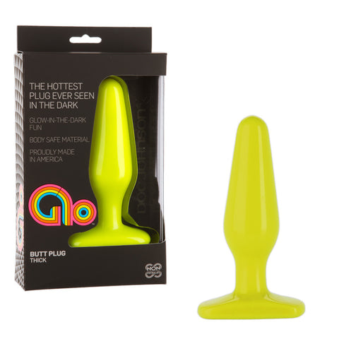 GLO - Anal Plug Thick Yellow