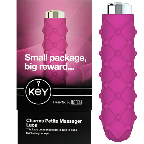 Key Charms Lace - Raspberry Pink