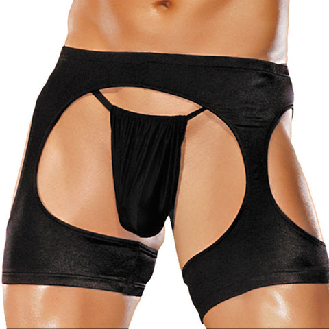 MP Nylon Lycra Short Chaps w/G Blk OS