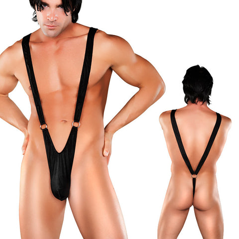 MP Nylon Lycra Sling with Rings Blk S/M