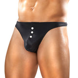 MP Nylon Lycra EZ Access Thong Blk S/M