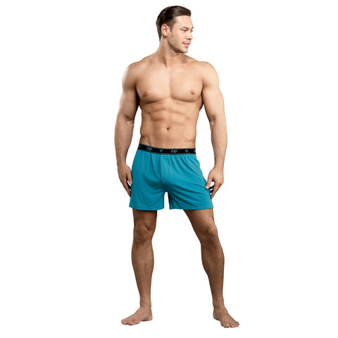 Bamboo Boxer Teal Lrg
