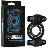 OptiMALE ﾖ Vibrating Double C-Ring Black