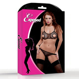 Fishnet Nipppless Bra w/ Thong Queen