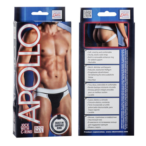 Apollo Jock with C-Ring - Black M/L