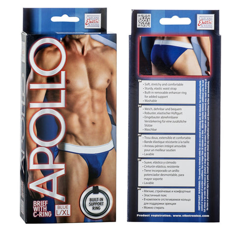 Apollo Brief with C-Ring - Blue L/XL