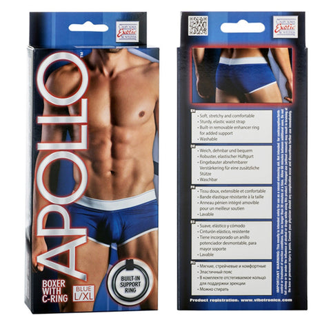 Apollo Boxer with C-Ring - Blue L/XL