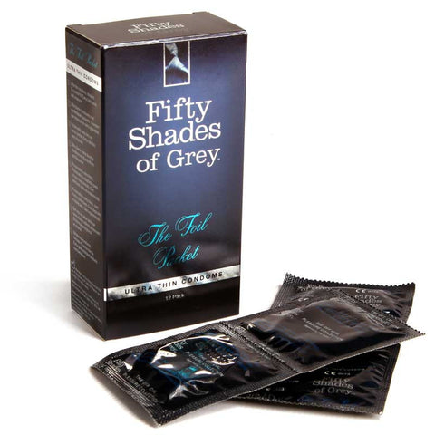 Fifty Shades Foil Packet Condoms (12/pk)