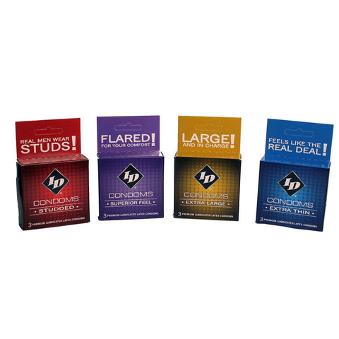 ID Assorted Condoms (72 3packs)