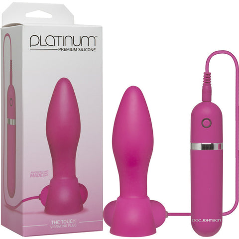 Platinum - The Touch Vibrating Plug Pink