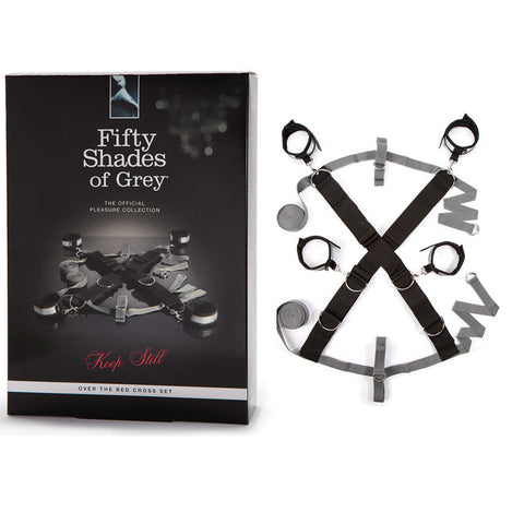 Fifty Shades Keep Still Over Bed Cross